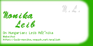 monika leib business card